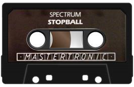 Cartridge artwork for Stop Ball on the Sinclair ZX Spectrum.