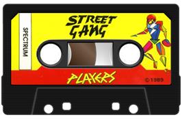 Cartridge artwork for Street Gang on the Sinclair ZX Spectrum.