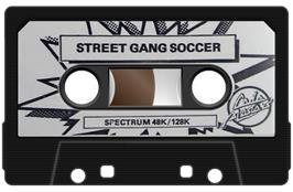 Cartridge artwork for Street Gang Football on the Sinclair ZX Spectrum.