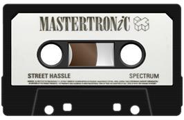Cartridge artwork for Street Hassle on the Sinclair ZX Spectrum.