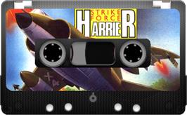 Cartridge artwork for Strike Force Harrier on the Sinclair ZX Spectrum.