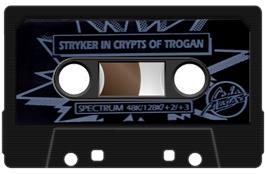 Cartridge artwork for Stryker in the Crypts of Trogan on the Sinclair ZX Spectrum.