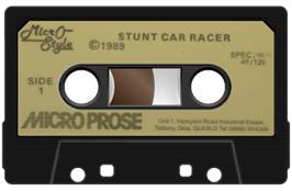 Cartridge artwork for Stunt Car Racer on the Sinclair ZX Spectrum.