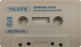 Cartridge artwork for Submarine Strike on the Sinclair ZX Spectrum.