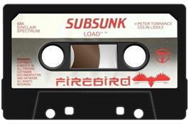 Cartridge artwork for Subsunk on the Sinclair ZX Spectrum.