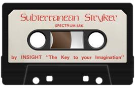Cartridge artwork for Subterranean Stryker on the Sinclair ZX Spectrum.