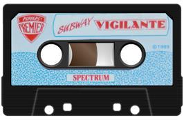 Cartridge artwork for Subway Vigilante on the Sinclair ZX Spectrum.