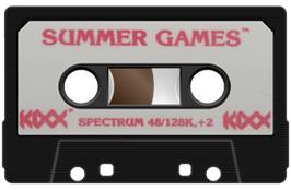 Cartridge artwork for Summer Games on the Sinclair ZX Spectrum.