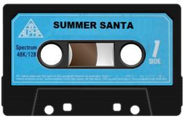 Cartridge artwork for Summer Santa on the Sinclair ZX Spectrum.