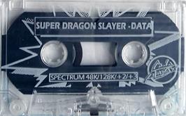 Cartridge artwork for Super Dragon Slayer on the Sinclair ZX Spectrum.