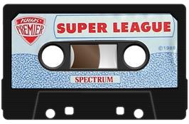 Cartridge artwork for Super League on the Sinclair ZX Spectrum.