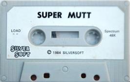 Cartridge artwork for Super Mutt on the Sinclair ZX Spectrum.