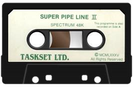 Cartridge artwork for Super Pipeline II on the Sinclair ZX Spectrum.