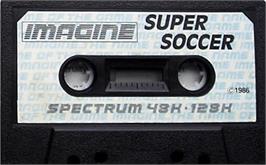 Cartridge artwork for Super Soccer on the Sinclair ZX Spectrum.