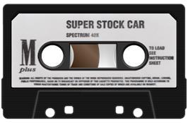 Cartridge artwork for Super Stock Car on the Sinclair ZX Spectrum.