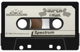 Cartridge artwork for Super Trux on the Sinclair ZX Spectrum.