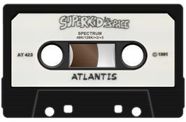 Cartridge artwork for Superkid In Space on the Sinclair ZX Spectrum.