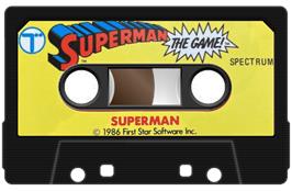 Cartridge artwork for Superman - The Game on the Sinclair ZX Spectrum.