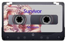 Cartridge artwork for Survivor on the Sinclair ZX Spectrum.