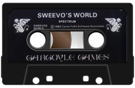 Cartridge artwork for Sweevo's Whirled on the Sinclair ZX Spectrum.