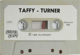 Cartridge artwork for Taffy Turner on the Sinclair ZX Spectrum.