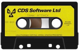 Cartridge artwork for Tank Attack on the Sinclair ZX Spectrum.