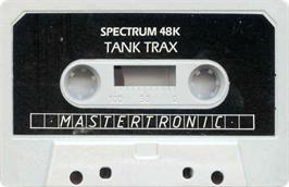 Cartridge artwork for Tank Trax on the Sinclair ZX Spectrum.