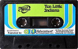 Cartridge artwork for Ten Little Indians on the Sinclair ZX Spectrum.