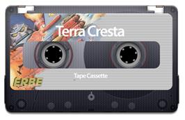 Cartridge artwork for Terra Cresta on the Sinclair ZX Spectrum.