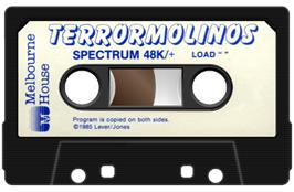Cartridge artwork for Terrormolinos on the Sinclair ZX Spectrum.