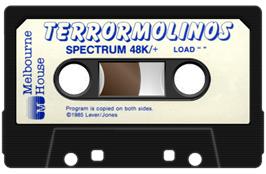 Cartridge artwork for Terrormolinos on the Sinclair ZX Spectrum.