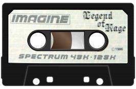 Cartridge artwork for The Legend of Kage on the Sinclair ZX Spectrum.