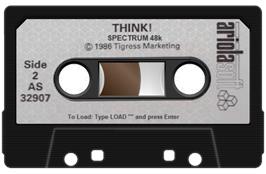 Cartridge artwork for Think! on the Sinclair ZX Spectrum.