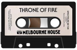 Cartridge artwork for Throne of Fire on the Sinclair ZX Spectrum.