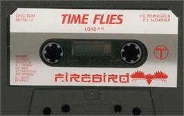 Cartridge artwork for Time Flies on the Sinclair ZX Spectrum.