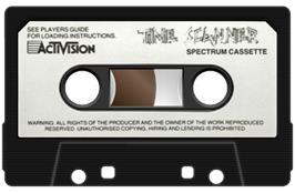 Cartridge artwork for Time Scanner on the Sinclair ZX Spectrum.