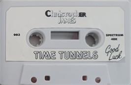 Cartridge artwork for Time Tunnels on the Sinclair ZX Spectrum.