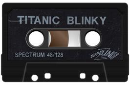 Cartridge artwork for Titanic Blinky on the Sinclair ZX Spectrum.