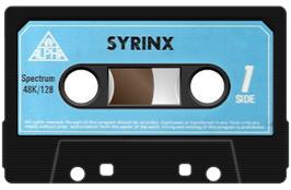 Cartridge artwork for Tomb of Syrinx on the Sinclair ZX Spectrum.