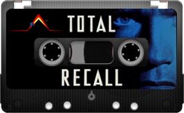 Cartridge artwork for Total Recall on the Sinclair ZX Spectrum.
