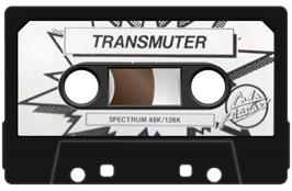 Cartridge artwork for Transmuter on the Sinclair ZX Spectrum.