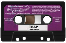 Cartridge artwork for Trap on the Sinclair ZX Spectrum.