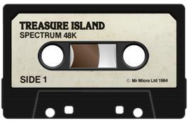 Cartridge artwork for Treasure Island on the Sinclair ZX Spectrum.