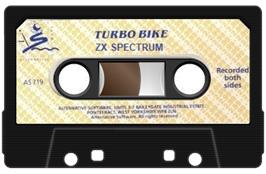 Cartridge artwork for Turbo Bike on the Sinclair ZX Spectrum.