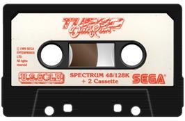 Cartridge artwork for Turbo Out Run on the Sinclair ZX Spectrum.