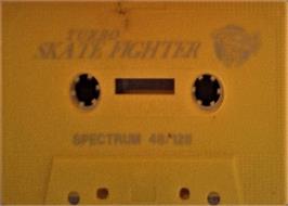Cartridge artwork for Turbo Skate Fighter on the Sinclair ZX Spectrum.