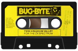 Cartridge artwork for Twin Kingdom Valley on the Sinclair ZX Spectrum.