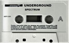 Cartridge artwork for Underground on the Sinclair ZX Spectrum.