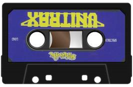 Cartridge artwork for Unitrax on the Sinclair ZX Spectrum.