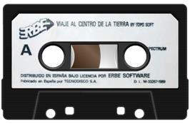 Cartridge artwork for Viaje Al Centro De La Tierra - Version Extendida on the Sinclair ZX Spectrum.